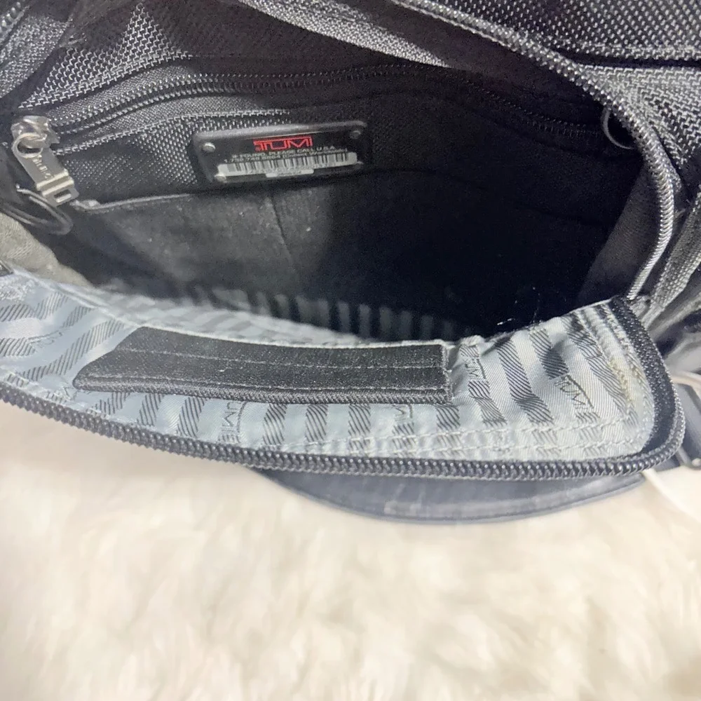 TUMI 26061D4 Alpha Expandable Organizer Laptop Briefcase Black Ballistic Nylon